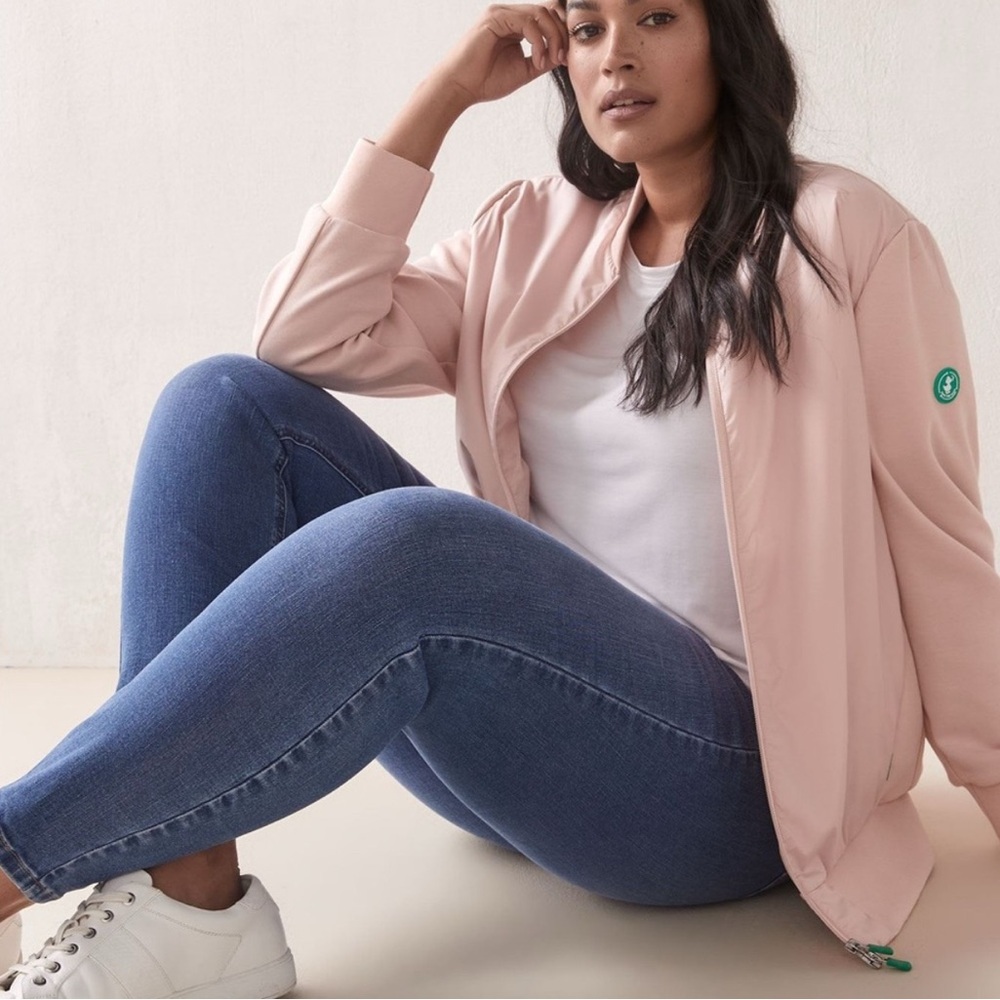 Save the Duck Refy Bomber Jacket Women’s Size 2X XXL Pink Recycled Vegan - Picture 16 of 16